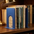 thumbnail image 3 of Unique Bargains Expandable Iron Bookends with Compartments Blue 5.2"L x 6.5"W x 8.5"H, 3 of 5