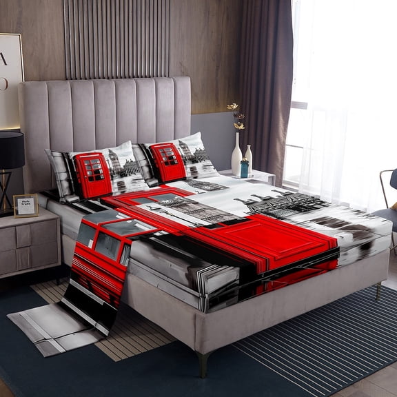 Erosebridal Eat Sleep Twin Sheet Sets, American Football Bedding Twin Size, Soccer Sport Decor 3-Piece