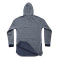 thumbnail image 5 of Ma Croix Mens Lightweight Marled Pullover Hoodie Texture Brushed Fleece Longline, 5 of 5