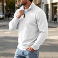 thumbnail image 4 of gbyLJF Mens Knit 1/4 Zip Pullover Solid Color Base Layer Sweater Long Sleeve Casual Tops Fall Winter Trendy Clothes, 4 of 6