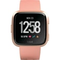 thumbnail image 3 of Fitbit Versa (GPS) Rose Gold Aluminum Case with Pink Silicone Band, Restored: Like New, 3 of 3
