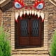 thumbnail image 2 of Decoración De Halloween Decoraciones De Halloween Cara De Monstruos De Halloween Decoración Al Aire Libre Con Ojos Colmillos Nariz Puerta De Garaje Arco Entrada Decoraciones D, 2 of 6