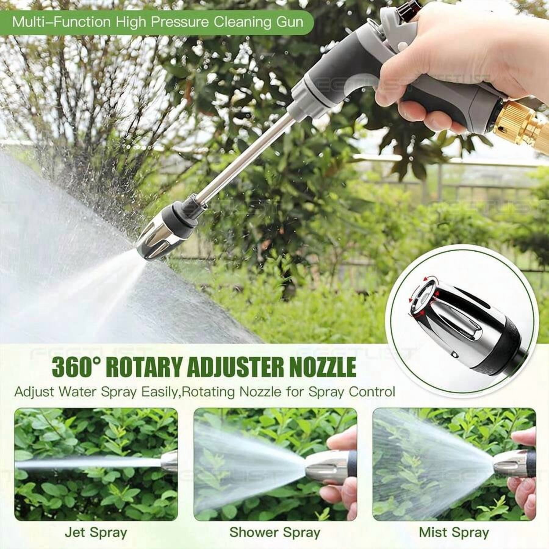 High-Pressure Car Wash Gun With Extended Spray Wand, Durable Hose Nozzle, And Adjustable Spray Pattern With Leak-Proof Design.Suitable For Washing Trucks, SUVs, RVs, And Cleaning Patios And Gardens.