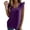 Purple-01, variant on Women's V-Neck Ruffle Blouse - Cap Sleeve Lace Embroidered Dressy Top for Spring & Summer