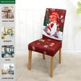 thumbnail image 4 of 6Pcs Christmas Chair Covers for Dining Room Stretch Printed Xmas Kitchen Chair Covers/Christmas Seat Cover Covers Removable Dining Chair Slipcovers for Hotel, Christmas Ceremony, Banquet 15, 4 of 6