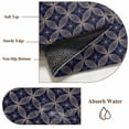 thumbnail image 6 of 6'x9' Area Rugs, Navy Blue Geometric Indoor Outdoor Area Rug for Living Room Bedroom, Brown Modern Abstract Art Aesthetics Washable Bathroom Rugs Kitchen Floor Carpet Mats Home Decor Aesthetic, 6 of 8