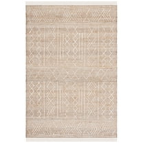 SAFAVIEH Natural Fiber Delicia Geometric Area Rug, Natural/Ivory, 4' x 6'