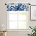 thumbnail image 7 of Kitchen Curtains and Valances Set, Rod Pocket Window Valance 18 Inch Window Curtain Panels for Living Room Bedroom Laundry, 27.5x36in, 3 Pieces, 7 of 7