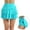 Light Blue, variant on YOUSNH Womens Solid Color Skirt Pants High Waist Shirt Pocket Sports Pleated Skirt Training Sweat Fitness Skirt Women's Skirts Hot Pink M