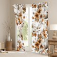 thumbnail image 3 of jejeloiu Fall Harvest Pumpkin Blackout Curtains Set of 2 (38x54 Each),Autumn Maples Curtains and Drapes,Brown White Living Room Curtains For Adults,Ultra Soft Home Decor, 3 of 6