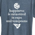 thumbnail image 3 of Instant Message - Happiness Measured Cups - Women's Short Sleeve Graphic T-Shirt, 3 of 6