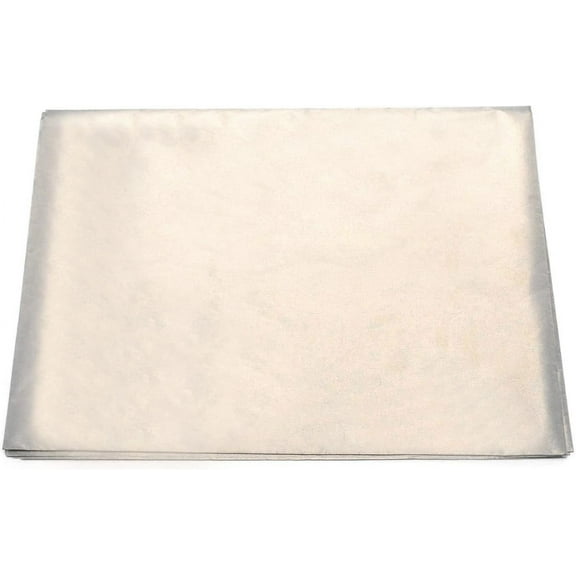 EMF Protection Fabric White EMI RF RFID Shielding Copper Fabric Faraday Cage Protection DIY Enclosure Wireless Shield (39.37x54.33inch) White