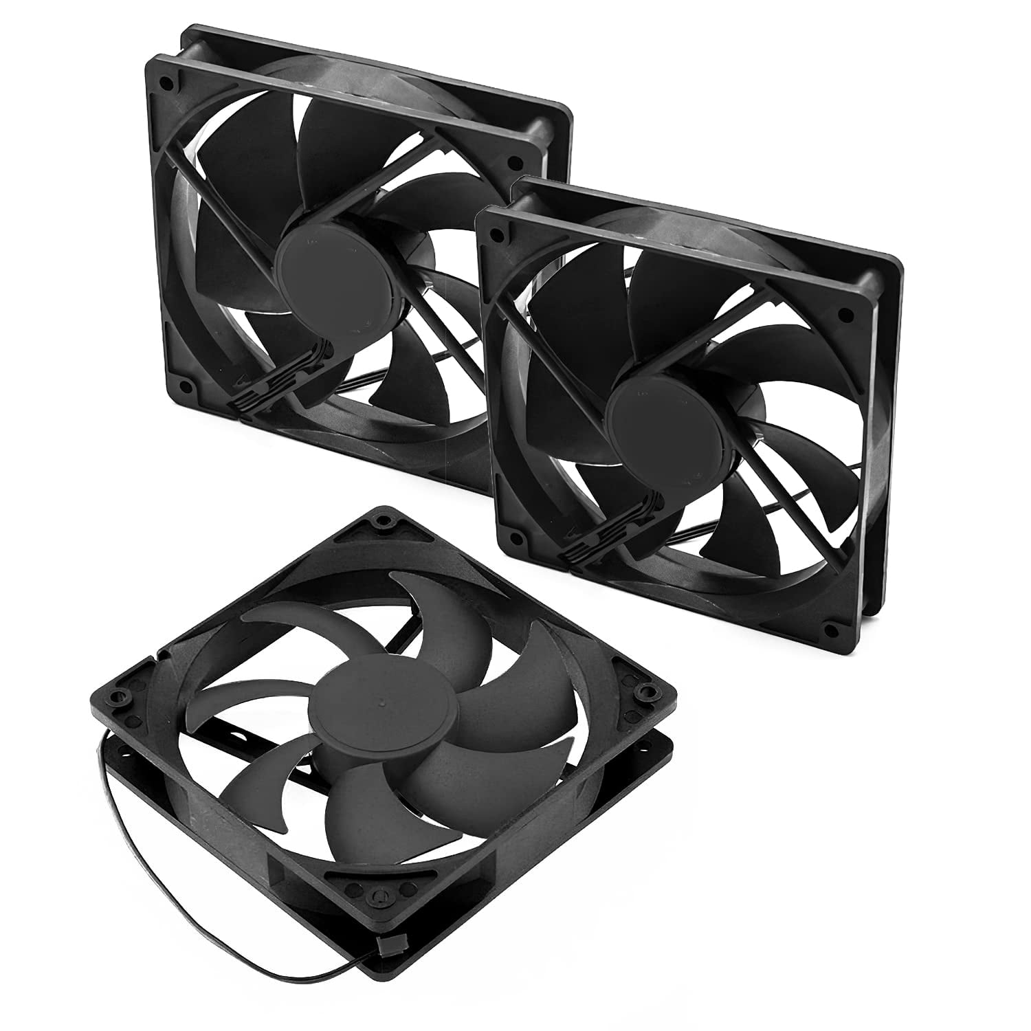 Dracaena 3 Pack FANWD12 120mm Fan for Computer DC 12v 4P+3pin 50CFM Cooler PC Case Fan, Cooling