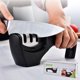 thumbnail image 1 of Accesorios para cuchillos de cocina 4 en 1: Afilador de cuchillos de 3 etapas que ayuda a reparar, restaurar, pulir cuchillas y guantes resistentes a cortes (negro), 1 of 5