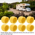 thumbnail image 3 of Trailer Hitch Ball Cover, 8Pcs Truck Tow Ball Cover 50mm Strong Protection Soft Rugged  Tow Bar Ball  For RV, 3 of 8