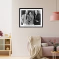 thumbnail image 3 of Historic Framed Print, [Arthur Spingarn, Hubert Humphrey, and Roy Wilkins, all standing, half lgth.], 17-7/8" x 21-7/8", 3 of 9