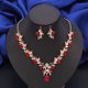 thumbnail image 1 of Wholesale Dangle Earrings and Choker Necklace Sets for Women Bridal Jewelry Set Colorful Dubai Jewelry Sets Fashion, 1 of 4