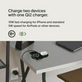 thumbnail image 2 of Belkin 2-in-1 Wireless Charging Pad w/ Qi2 15W + Additional USB-C Port - MagSafe-Compatible iPhone Charger, Charging Station for iPhone 16, iPhone 15, & iPhone 14 Series, AirPods, and More - Black, 2 of 7