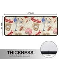 thumbnail image 5 of Kitchen Rugs Sets Of 2,Beige Baseball Elements Pattern Anti Fatigue Kitchen Mat Rugs Non Slip Washable,Decorative Kitchen Floor Mats for Kitchen,Sink,Laundry,17"x47"+17"x47", 5 of 5