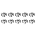 thumbnail image 1 of Uxcell 10 Pcs Inserts de Réparation de Filetage M10 x 1.5 Mâle à M5 x 0.8 Filetage Femelle 5mm Long Écrous de Réduction en Acier Inoxydable Manchons Métriques Auto-Tappants, 1 of 7