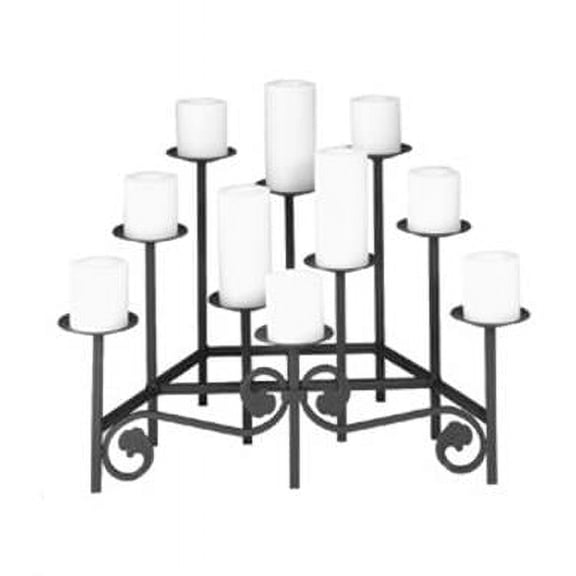 Minuteman X304100 14 in. H Candelabra in Black