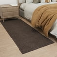 thumbnail image 3 of Ottomanson Extra Long Hallway Runner Rug 3x10 Non-Slip Rug for Kitchen or Bedroom, 2'7" x 10', Brown, 3 of 14