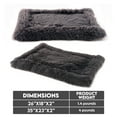 thumbnail image 3 of Precious Tails Eyelash Faux Fur Bordered Cat Dog Crate Mat - Small, 3 of 9