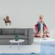 thumbnail image 2 of Adorno de mesa de caballero acrílico, centro de mesa, colección 2D, decoración para el hogar, impermeable, regalo, decoración de escritorio con base,, 2 of 8