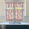 thumbnail image 3 of Kitchen Curtains 36 Inch Short - 3 Panel Set, Cute Cow Print Farmhouse Curtains, Rod Pocket, 100% Polyester for Rustic Farm, Kitchen, Cafe, Living Room, Easy Wash, 3 of 6