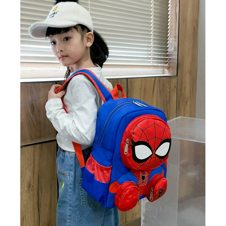 Spiderman Backpack 3D Cartoon Backpack for Elementary Backpack Bookbag for Boy Girls Lightweight Waterproof Backpack Walmart