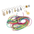 thumbnail image 3 of Clips para decoración del cabello, joyería para rastas de pelo, joyería de metal para rastas de pelo, anillos trenzados hechos con cuidado, 3 of 8