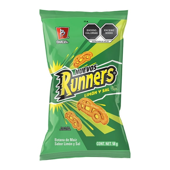 Botana Barcel Runners limón y sal 58 g