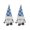 Blue-B, variant on Deeceymbur Christmas Dwarf Figurine Blue Faceless Doll Snowflake Rudolph Gnome Decoration for Festive Season Decoration Blue-A