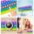 thumbnail image 2 of Pop It Fidget, Push Pop Bubble Fidget Sensory Rainbow Forma de teclado Pop On It, Fidget Popper Materiales de aprendizaje Ansiedad Alivio del estrés para niños Adultos Autismo, Add, Adhd Xemadio WMCH-418, 2 of 7