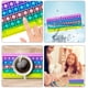 thumbnail image 2 of Pop It Fidget, Push Pop Bubble Fidget Sensory Rainbow Forma de teclado Pop On It, Fidget Popper Materiales de aprendizaje Ansiedad Alivio del estrés para niños Adultos Autismo, Add, Adhd Adepaton WMCH-418, 2 of 7