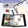 thumbnail image 4 of Trading Card Binder, 9 Pockets Baseball Card Binder Sleeves with Zipper, Card Case for Game/Football/Baseball Card Blue, 4 of 8
