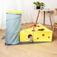 thumbnail image 4 of GROWTH TANK Cat Tunnel Scratcher Pad Cat Scratching Board Interactive Toy Foldable Play Tent, 4 of 9