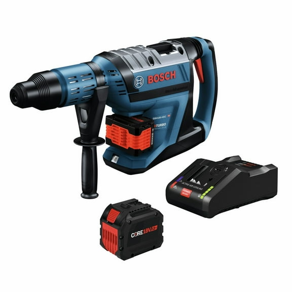 Restored Bosch GBH18V-45CK27-RT 18V PROFACTOR Brushless Connected-Ready SDS-Max 1-7/8 in. Cordless Rotary Hammer Kit with (2) CORE18V 12 Ah High Power Batteries