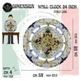 thumbnail image 6 of The Gears Clock Wall Clock Italy Collection with Moving Gears (Minori, 24 inch Round), 6 of 6