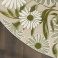 thumbnail image 2 of Nourison Aloha Indoor/Outdoor Ivory Green 7'10" x Round Area Rug (8 Round), 2 of 9
