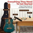 thumbnail image 4 of Fender FA-15 3/4-Scale Kids Steel String Acoustic Guitar - Blue w/ Gig Bag, 4 of 9