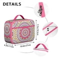 thumbnail image 6 of Boho Folk Insulated Tote Geometric Mandala Lightweight Compact with Front Pocket, 6 of 6