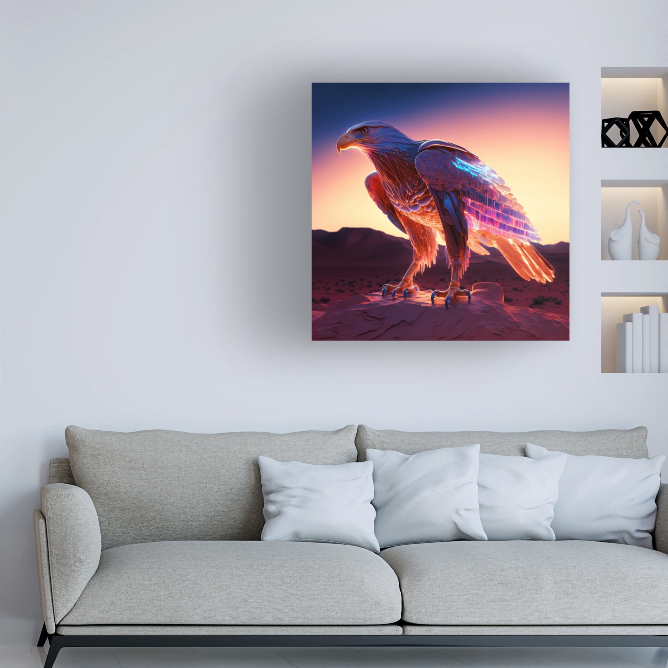 Canvas Wall Art - Ray Heere 'Desert Of Dreams 7' Wall Art for Living Room, Bedroom, or Office Décor by Trademark Fine Art - 14 x 14 Inches