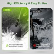 Walensee Flat Shovel, Snow Shovel, Ice Scraper, 54 inch Snow Ice Chopper for Walkway, Ice Removing, Outdoor Garden Cleaning Shovel Weed Remove Tool for Lawn Edging, Driveway Weeding Tool
