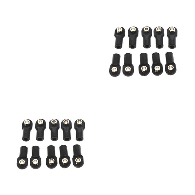 Vogacara Extremos de barra de acoplamiento de 10 piezas, rótulas de bola de enlace de coche RC, soportes de enlace de articulación de coche, accesorios Type1 NO1 Vogacara CBP163556