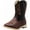 Black/Brown, variant on NORTY Boys Girls Western Boots Classic Cowboy Style with Side Zip & Contrast Stitching