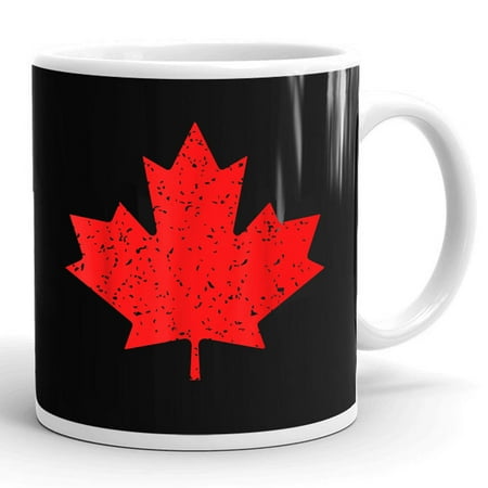 

Vintage Canadian Maple Leaf Red Maple Leaf Canada Day Flag Pride Gift Ceramic Mug 11oz (White;11oz)
