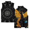 thumbnail image 2 of 2024 invierno hombres abrigos casuales chaleco fénix y pájaro estampado de moda chaleco chaquetas hombre ropa hombre, 2 of 4