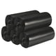thumbnail image 1 of 5 volúmenes de pequeñas bolsas de basura 200 duraderos 4 galones bolsas de basura pequeñas Oficina Familiar Cocina Baño dormitorio Bolsillo de basura interior (negro), 1 of 6