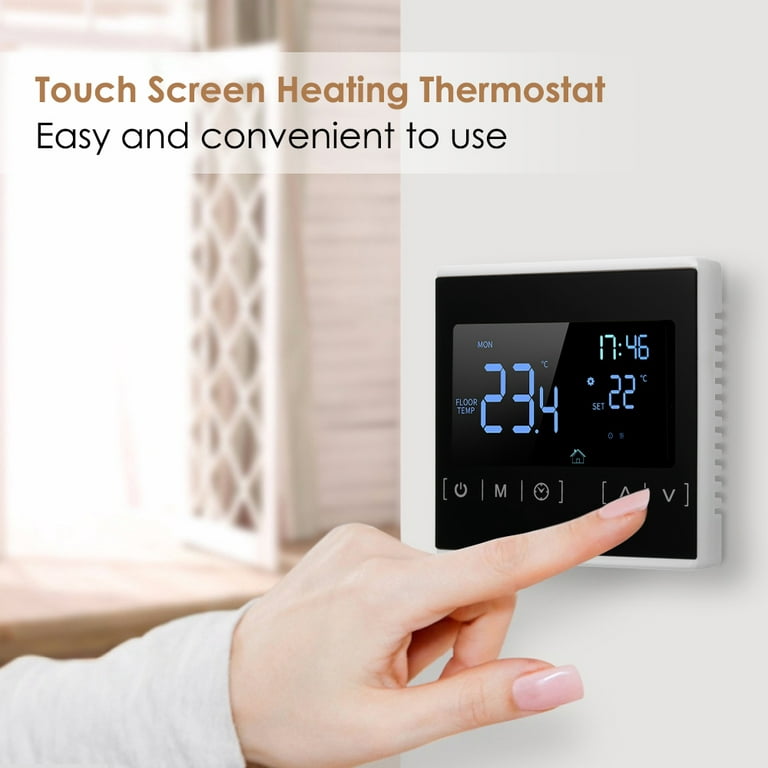 Heating Thermostat Floor Thermostat LCD Touchscreen Thermostat for